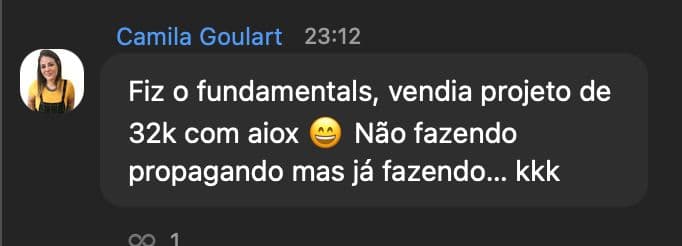 Projeto de R$ 32K vendido
