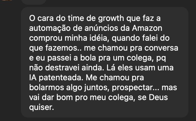 Aluno (Amazon) — depoimento