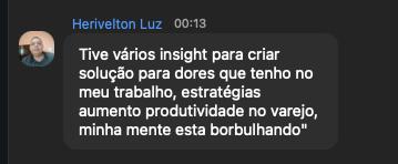 Print do depoimento de Herivelton Luz