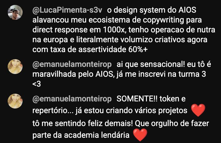 Depoimento de aluno