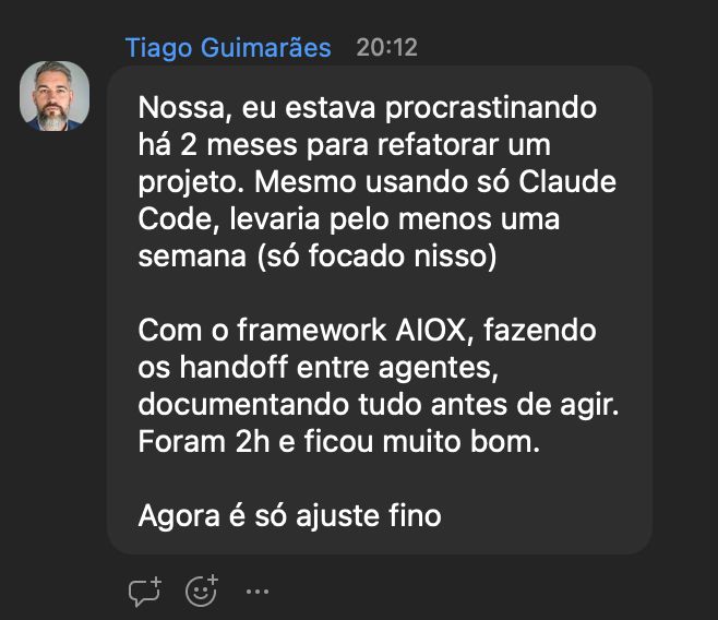 Depoimento de aluno