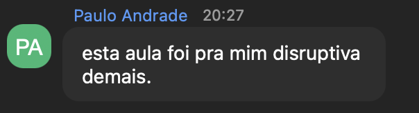 Depoimento real de aluno