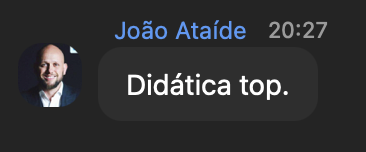 Depoimento real de aluno