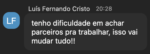 Depoimento real de aluno