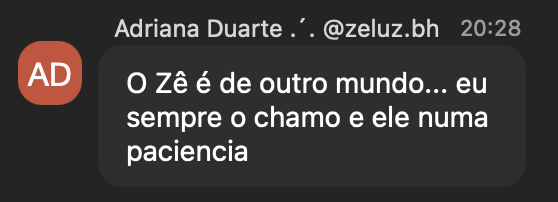 Depoimento real de aluno
