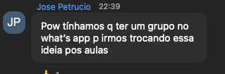 Depoimento real de aluno