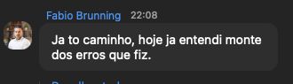 Depoimento real de aluno